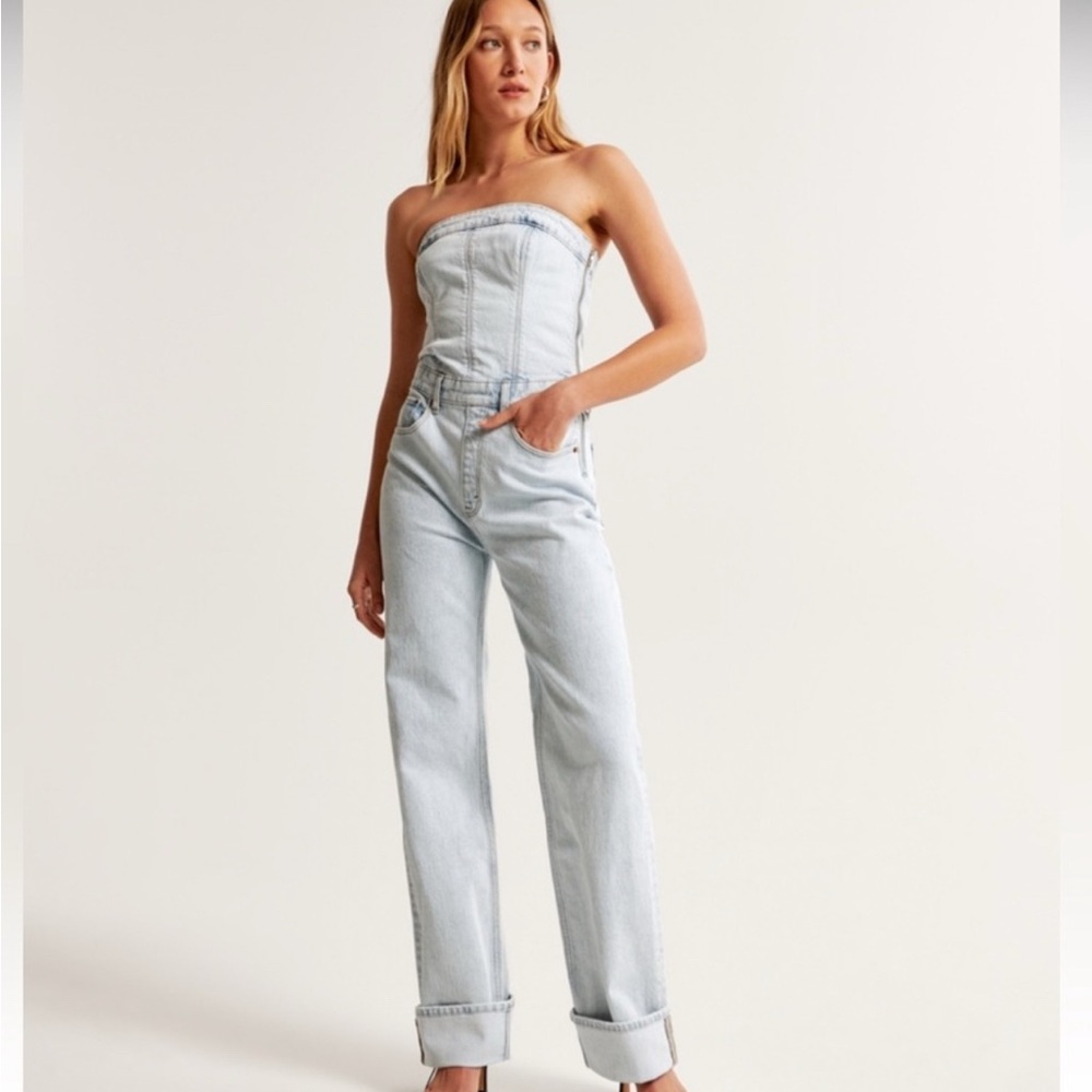 Abercrombie & Fitch Blue Jumpsuit Classic Elegance